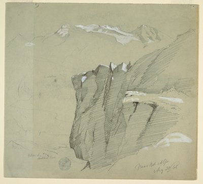 Landscape in the Bernese Alps, August 28, 1868 by Frederic Edwin Church