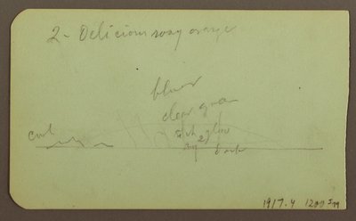 Landscape "Near Lagos"; Verso: Landscape, 1883 by Frederic Edwin Church