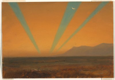 Landscape with Sunset, 1860–70 by Frederic Edwin Church