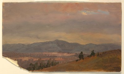 Looking Toward Distant Hills, Hudson Valley, New York, 1870–80 by Frederic Edwin Church