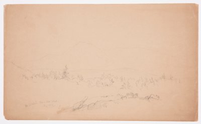 Mount Katahdin from the West, August 1852 by Frederic Edwin Church