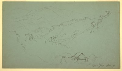 Mountain Landscape, House, "near Jorje," Ecuador, June 1857 by Frederic Edwin Church