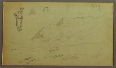 Mountain Range, Figure Studies, May possibly 1868 by Frederic Edwin Church