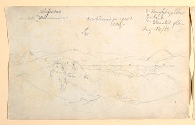 Mountain landscape, Colombia, August 14, 1853 by Frederic Edwin Church