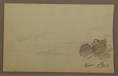 Mountain range, cloud, possibly 1860s by Frederic Edwin Church