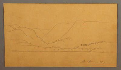 Mountainous bay, possibly 1859 by Frederic Edwin Church