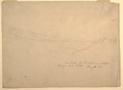 Mountainous landscape between Popayan and Pasto, Colombia, August 13, 1853 by Frederic Edwin Church