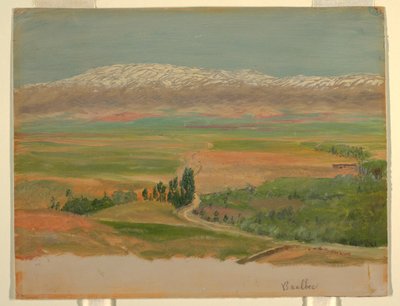 Mountains near Baalbec, May 1868 by Frederic Edwin Church