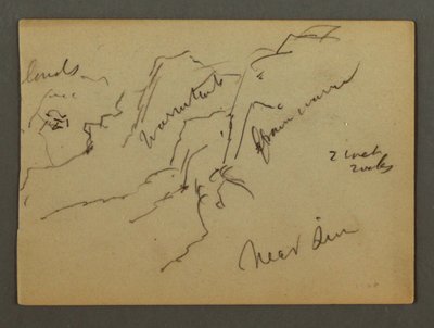 Mountainside, possibly 1868 by Frederic Edwin Church