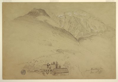 Mounts Goell and Brett near Berchtesgaden, Bavaria, June 28, 1868 by Frederic Edwin Church