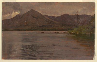 Mt. Katahdin from Lake Katahdin, 1877 by Frederic Edwin Church