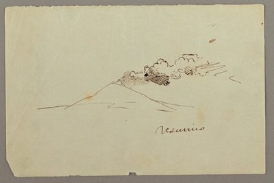 Mt. Vesuvius with Smoke, possibly 1868-69 by Frederic Edwin Church