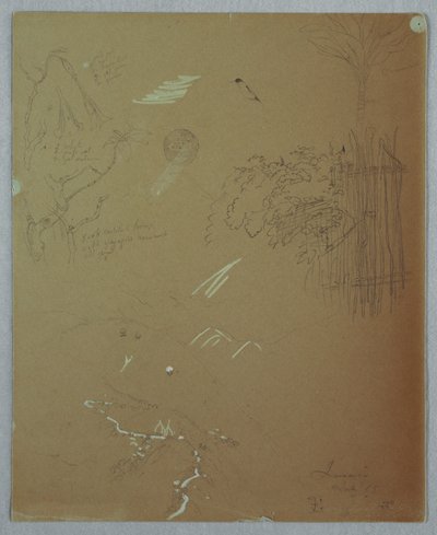 Nature Studies, Blue Mountains, Jamaica, July 1865 by Frederic Edwin Church