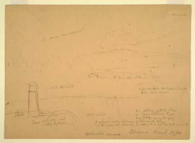 Niagara Falls, Terrapin Point, March 20, 1856 by Frederic Edwin Church