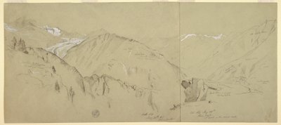 Panoramic view from Bel Arp, 1868 by Frederic Edwin Church