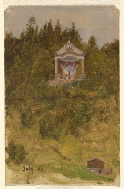 Shrine, Bavaria, July 1868 by Frederic Edwin Church
