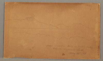 Side view of building, window, May 29, 1868 by Frederic Edwin Church