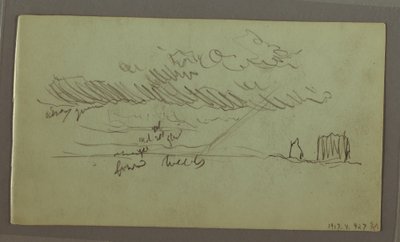 Sky Study, February 1869 by Frederic Edwin Church