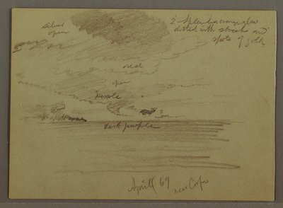 Sky Study over Sea, April 1869 by Frederic Edwin Church