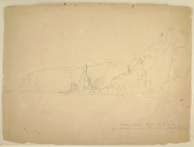 Statue Rock, September 1851 by Frederic Edwin Church