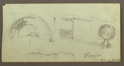Stone Building, Men Gathered on Roof, February 17, possibly 1868 by Frederic Edwin Church