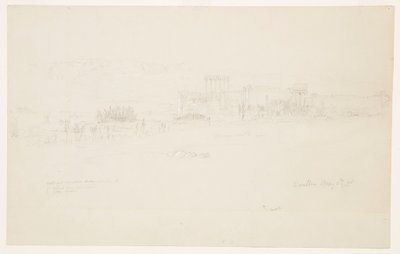 Temples, Baalbek, May 6, 1868 by Frederic Edwin Church
