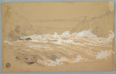 The Gorge, Niagara, Looking Toward the Suspension Bridge by Frederic Edwin Church