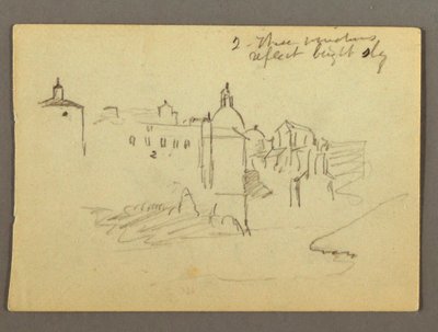 Town Buildings, possibly 1868–69 by Frederic Edwin Church