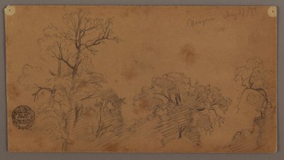 Tree Tops, Niagara, August 27, 1856 by Frederic Edwin Church