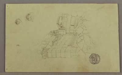 Two Heads, Ruins, possibly 1868 by Frederic Edwin Church