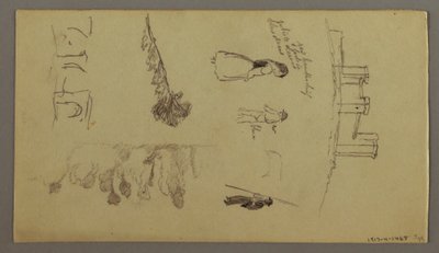 Two Studies of Town on a Mountain Top, possibly 1868–69 by Frederic Edwin Church