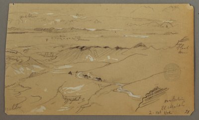 View across Wady el-Arabah, February 20, 1868 by Frederic Edwin Church