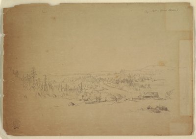 View from Grand Manan Island, Canada, to the Sea, September 1851 by Frederic Edwin Church