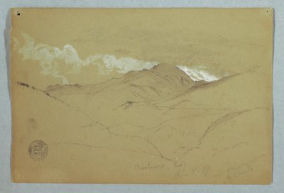 View from the East of Mount Chimborazo, Ecuador, June 3, 1857 by Frederic Edwin Church