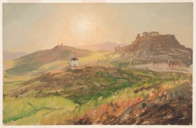 View of the Acropolis, Athens, April 1869 by Frederic Edwin Church