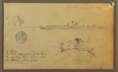 Views of the East Bank of the Guayas River, opposite Guayaquil, Ecuador, May 1857 by Frederic Edwin Church