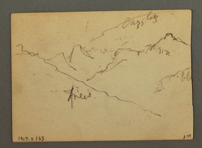 Waterfall between Veney and Sion, Rhone Valley, Switzerland, August 1868 by Frederic Edwin Church