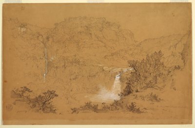 Waterfalls Near The Hacienda, Chillo, Ecuador, June 26, 1857 by Frederic Edwin Church