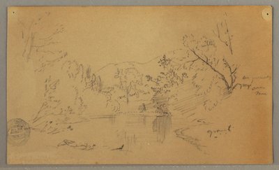 Winding River in a Wooded Valley, Vermont, October 1865 by Frederic Edwin Church