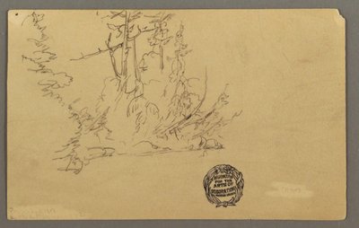 Wooded bank, possibly 1877 by Frederic Edwin Church