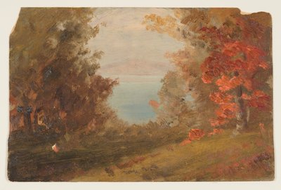 Woodland Scene in Autumn (Hudson, New York or Maine), 1860–70 by Frederic Edwin Church