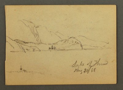 Lake Thun, the Bernese Oberland, August 20, 1868 by Frederic Edwin Church