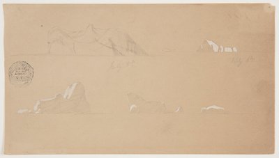 Floating Icebergs by Frederic Edwin Church