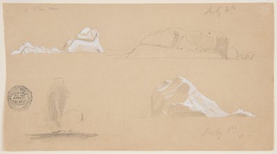 Floating Icebergs by Frederic Edwin Church