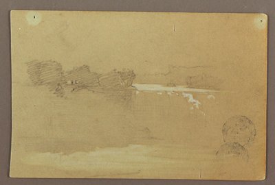 Hennequin Point and the American Falls, Niagara River by Frederic Edwin Church