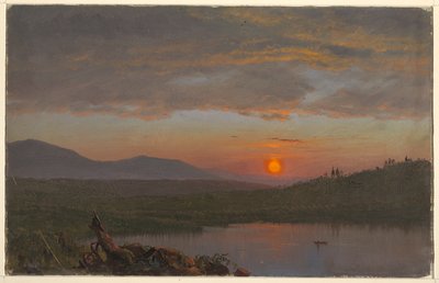 Hudson Valley, New York at Sunset by Frederic Edwin Church