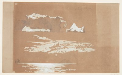 Icebergs near Cape St. John and Gull Island, Newfoundland by Frederic Edwin Church