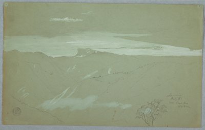 Jamaican Coast and Sky Seen from Near Captain Kent, Bellevue, Jamaica by Frederic Edwin Church