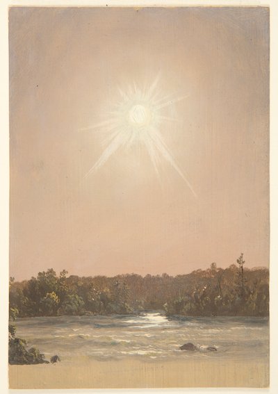 Late Afternoon Sun Over a Stream by Frederic Edwin Church