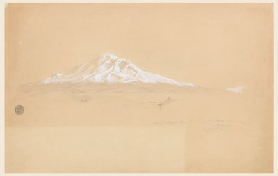 Mount Chimborazo from the House of Senior Pablo Bustamante, Riobamba, Ecuador by Frederic Edwin Church